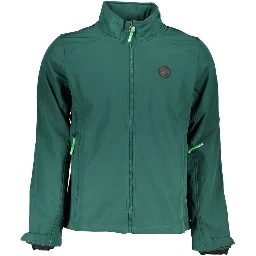 Green Polyester Jackets & Coat