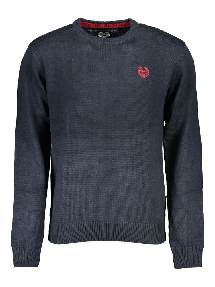Blue Cotton Men's Sweater