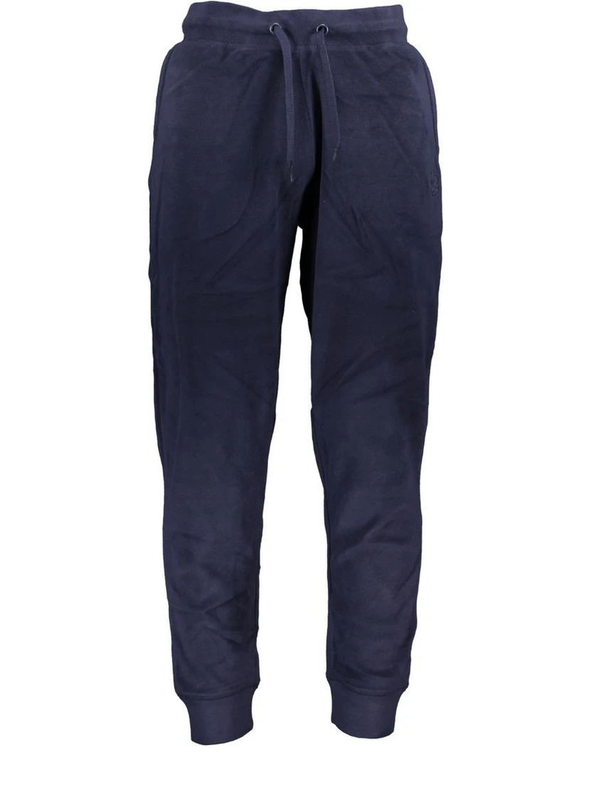 Blue Polyester Men's Sweatpant