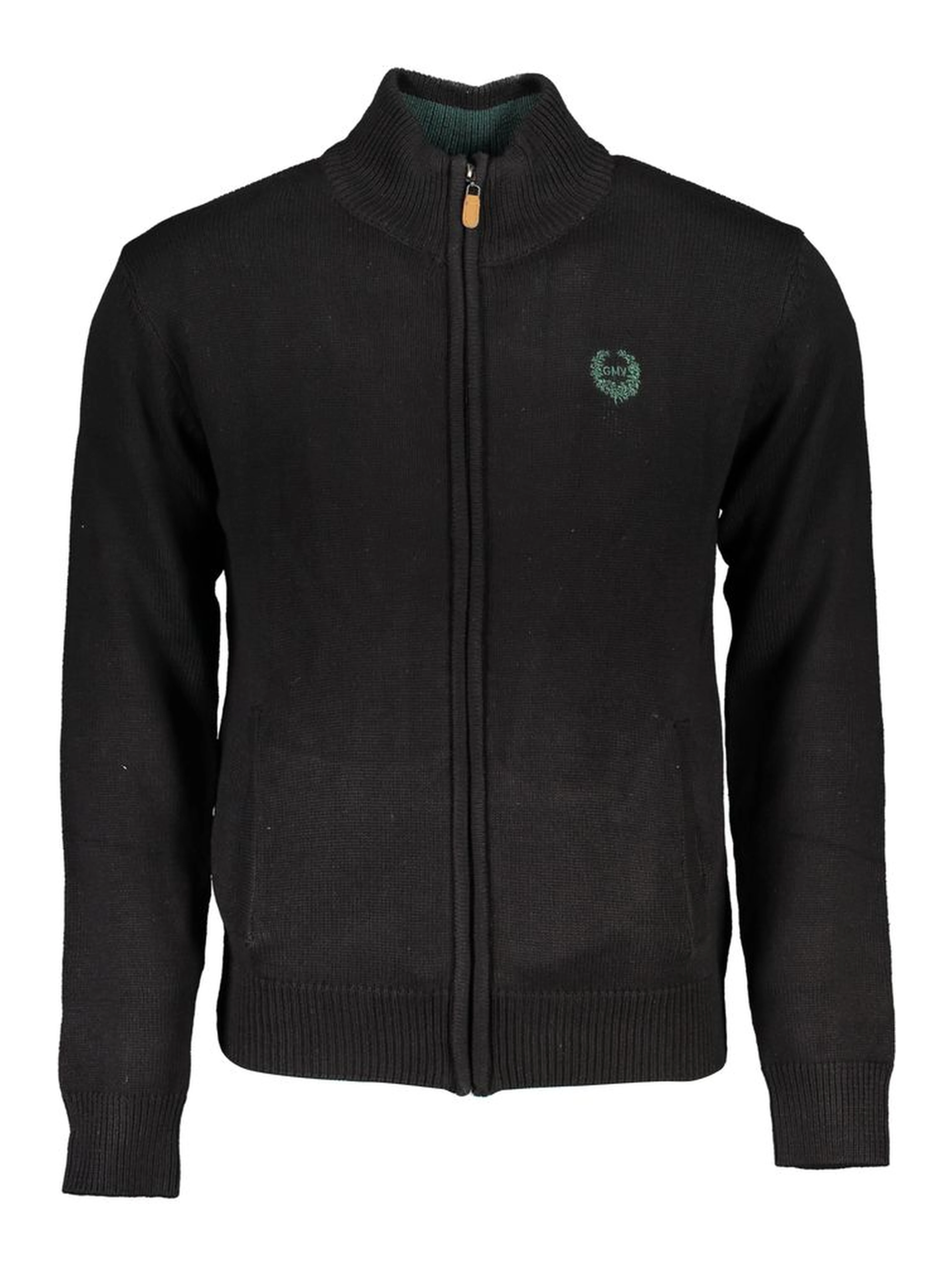 Black Cotton Men's Cardigan