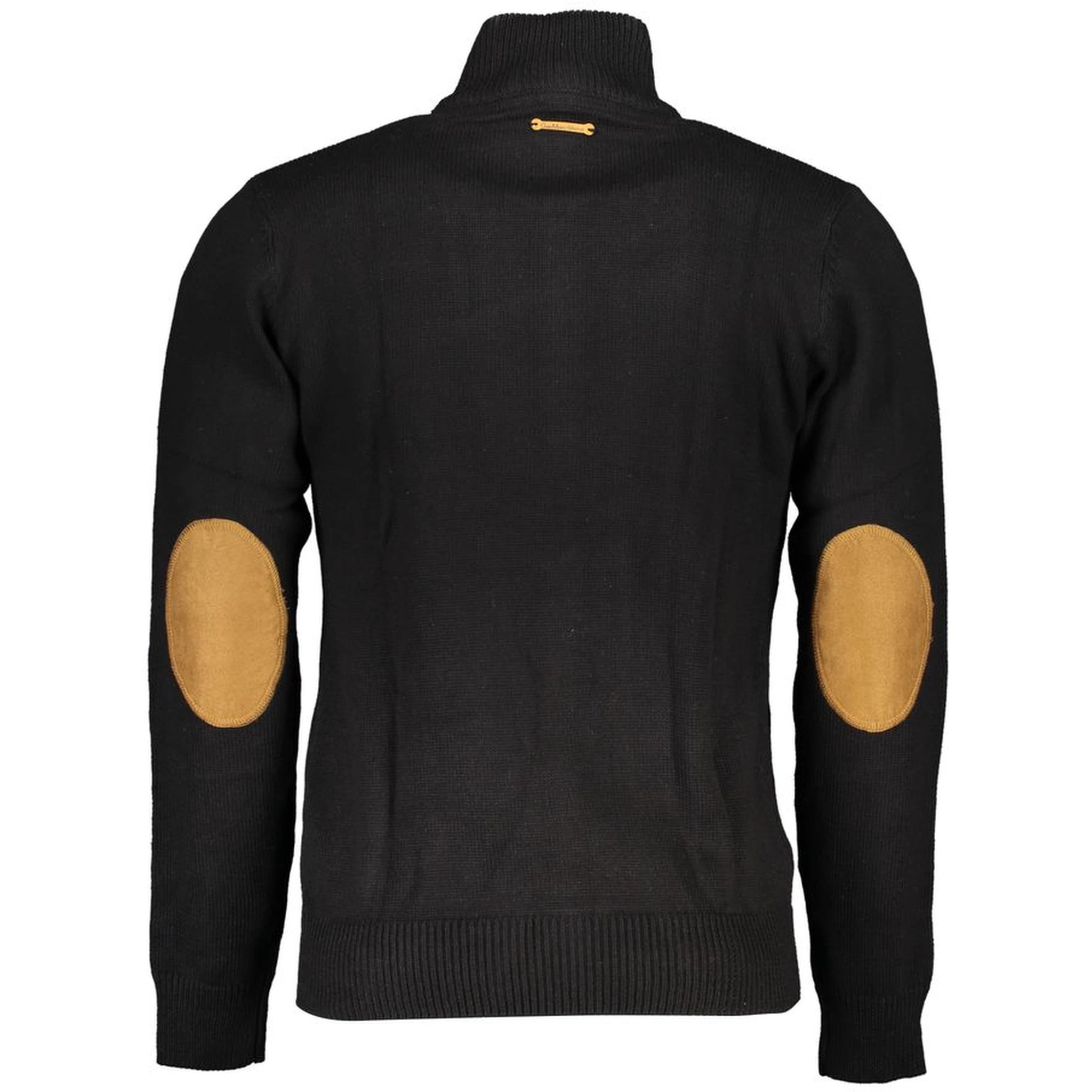 Black Cotton Men's Cardigan