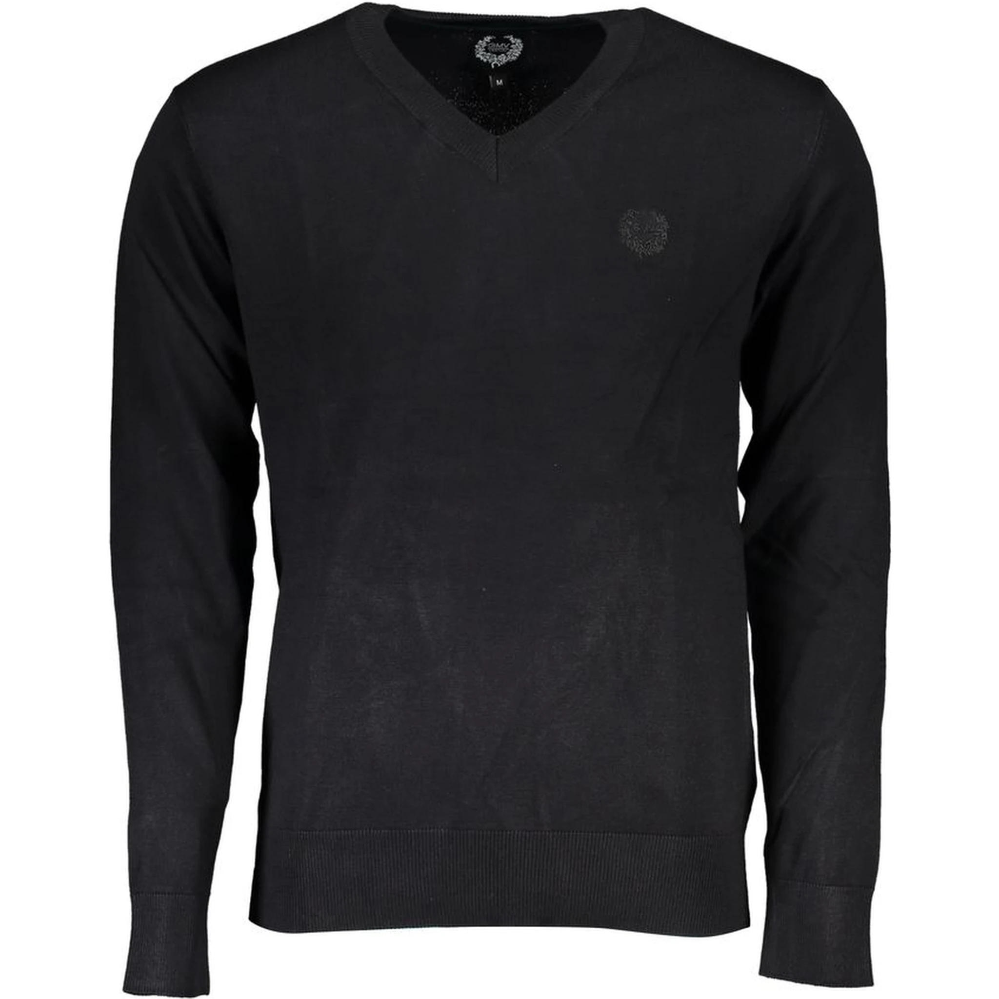 Black Viscose Men's Sweater