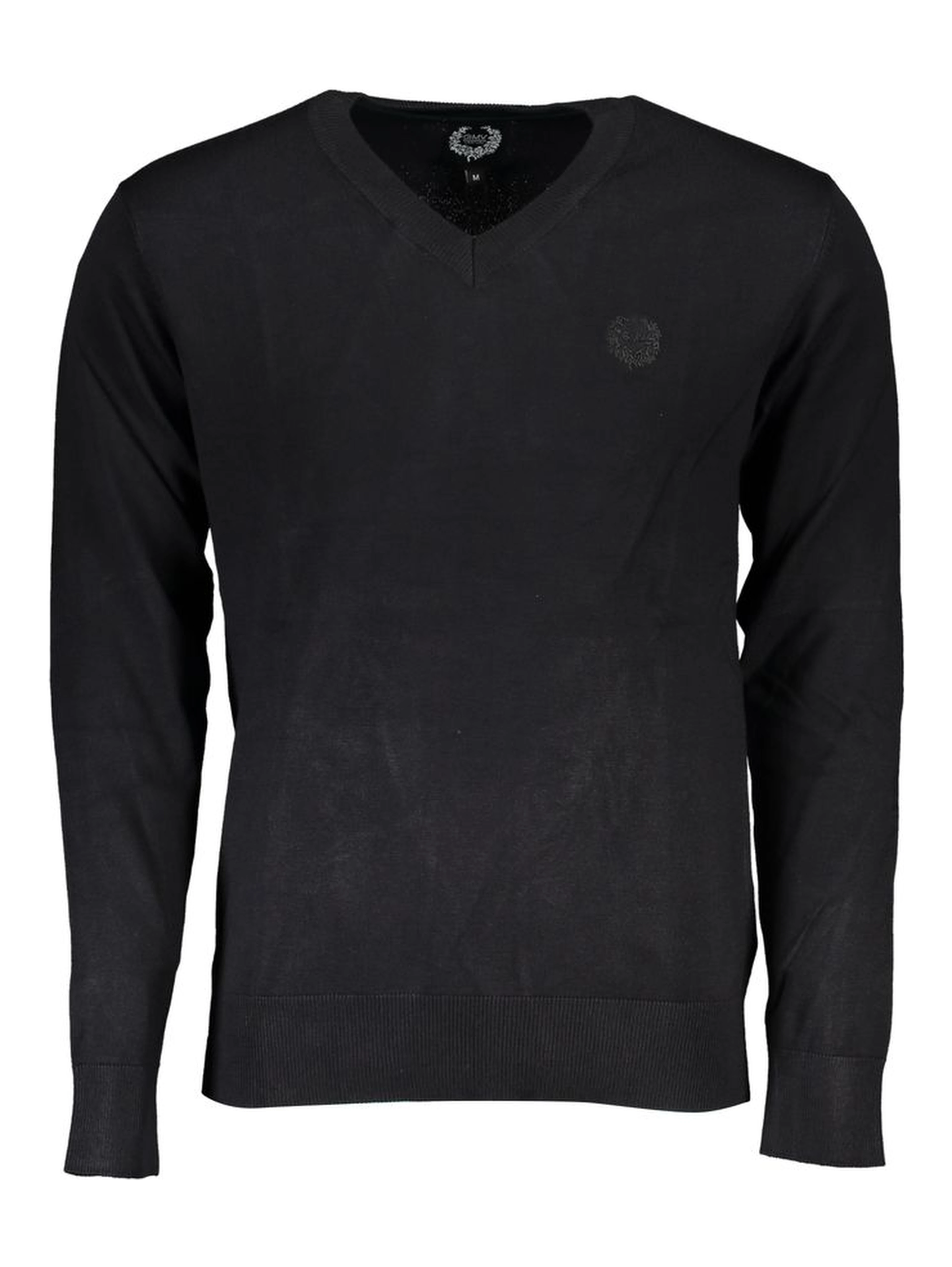 Black Viscose Men's Sweater