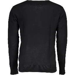 Black Viscose Men's Sweater