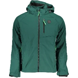 Green Polyester Jackets & Coat