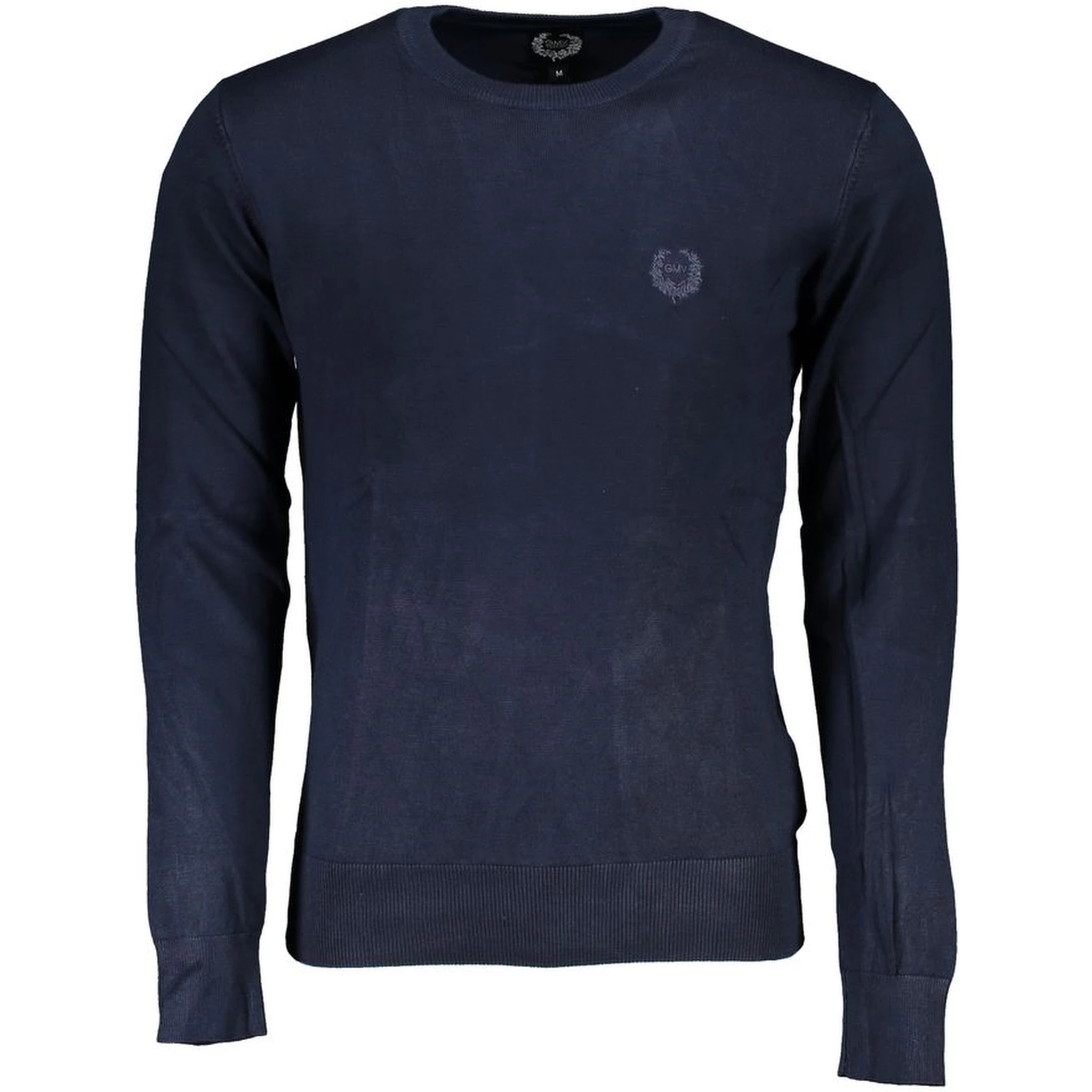 Blue Viscose Men Sweater