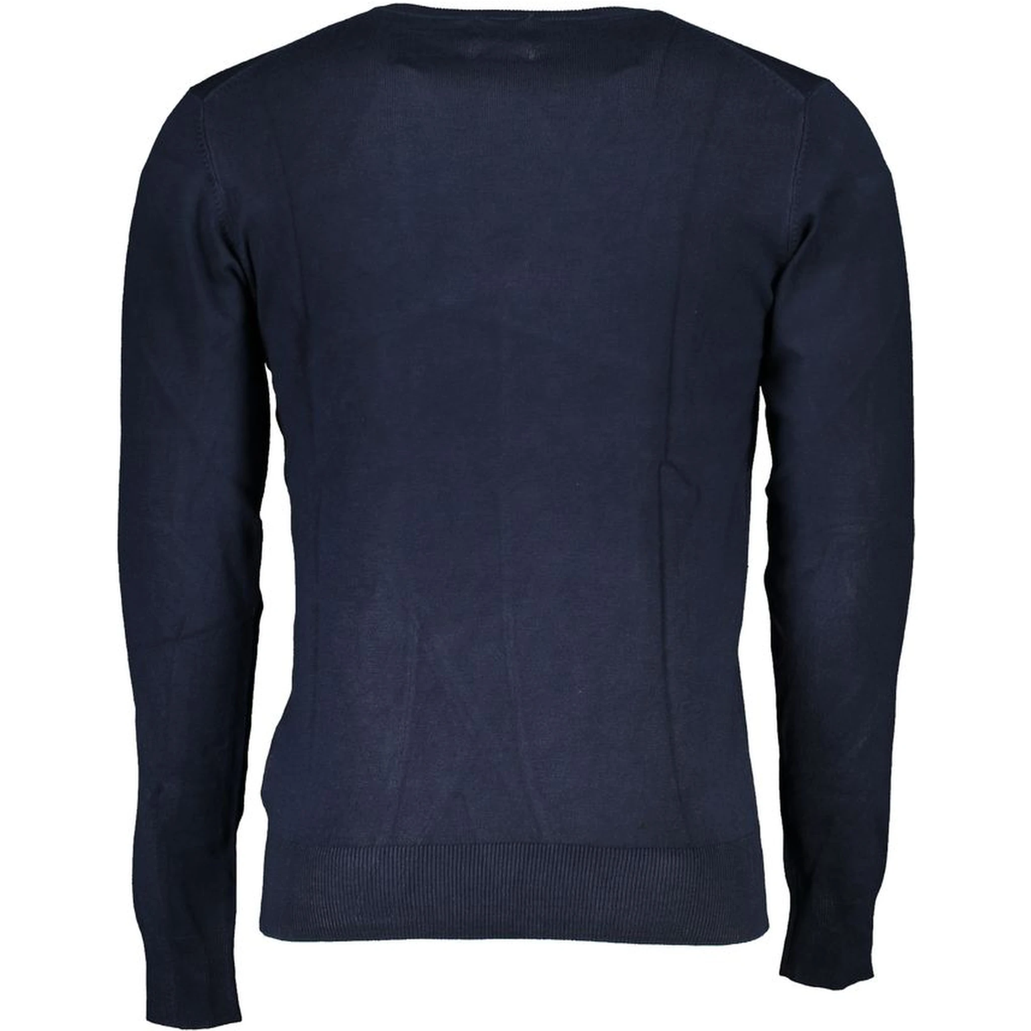 Blue Viscose Men Sweater