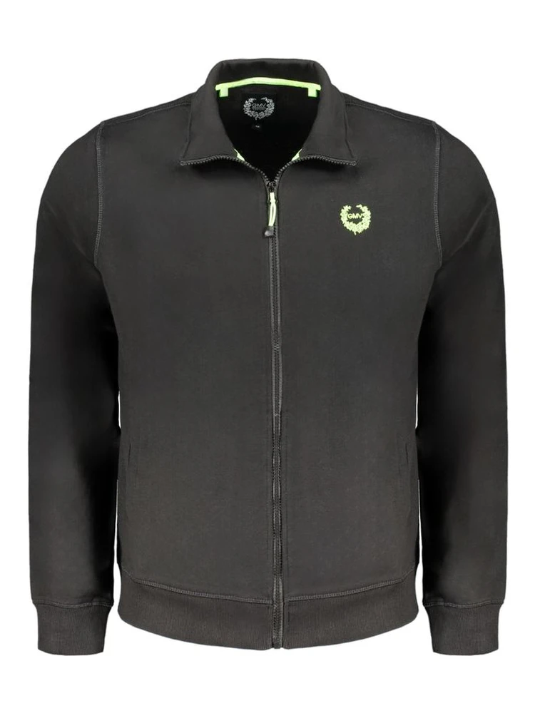 Black Cotton Men's Sweatshirt