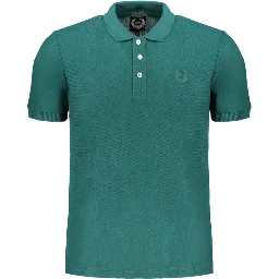 Green Cotton Polo Shirt