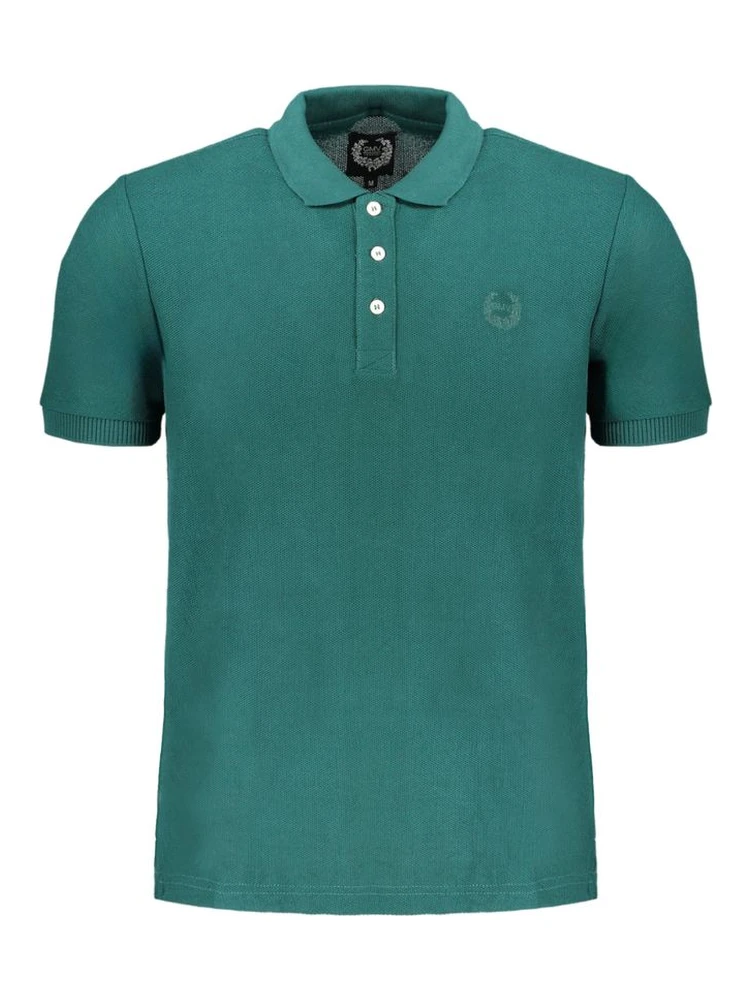 Green Cotton Polo Shirt