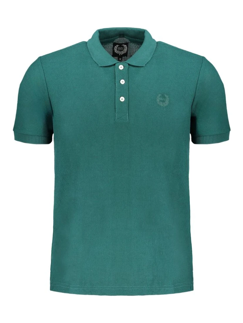 Green Cotton Polo Shirt