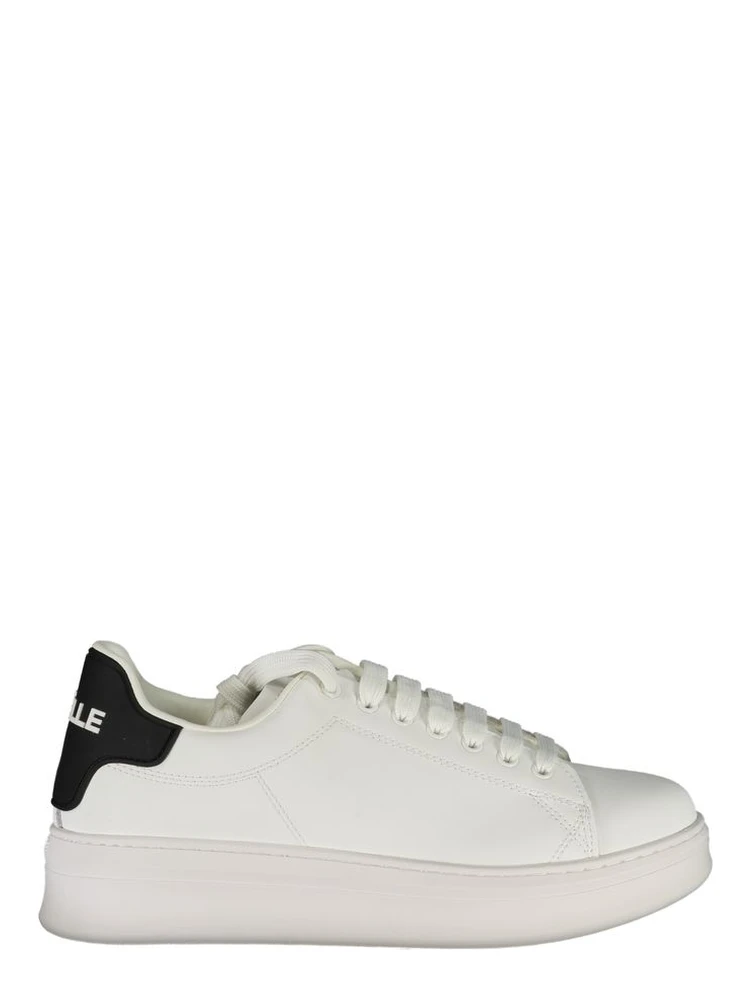 White Polyurethane Men Sneaker