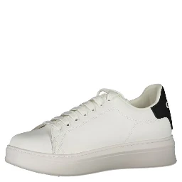 White Polyurethane Men Sneaker