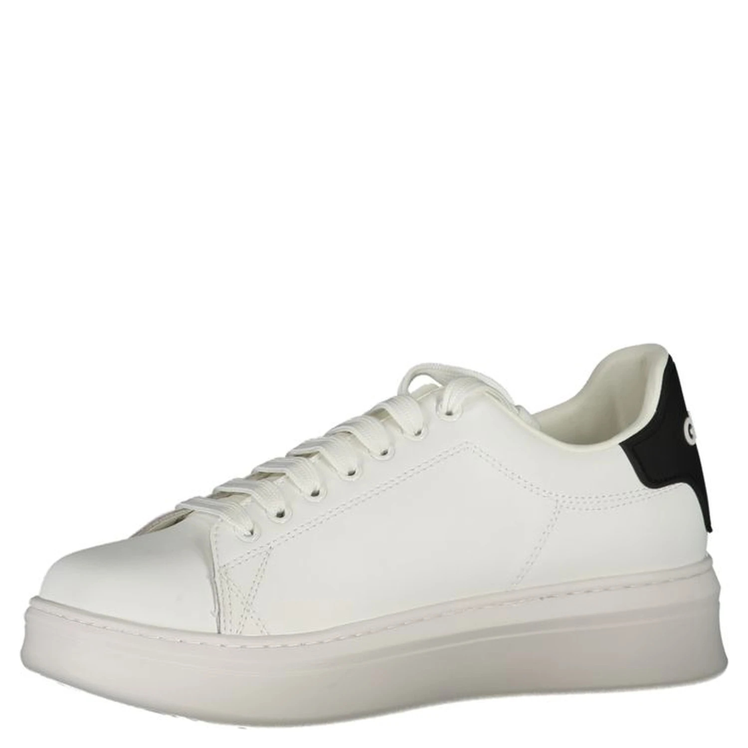 White Polyurethane Men Sneaker