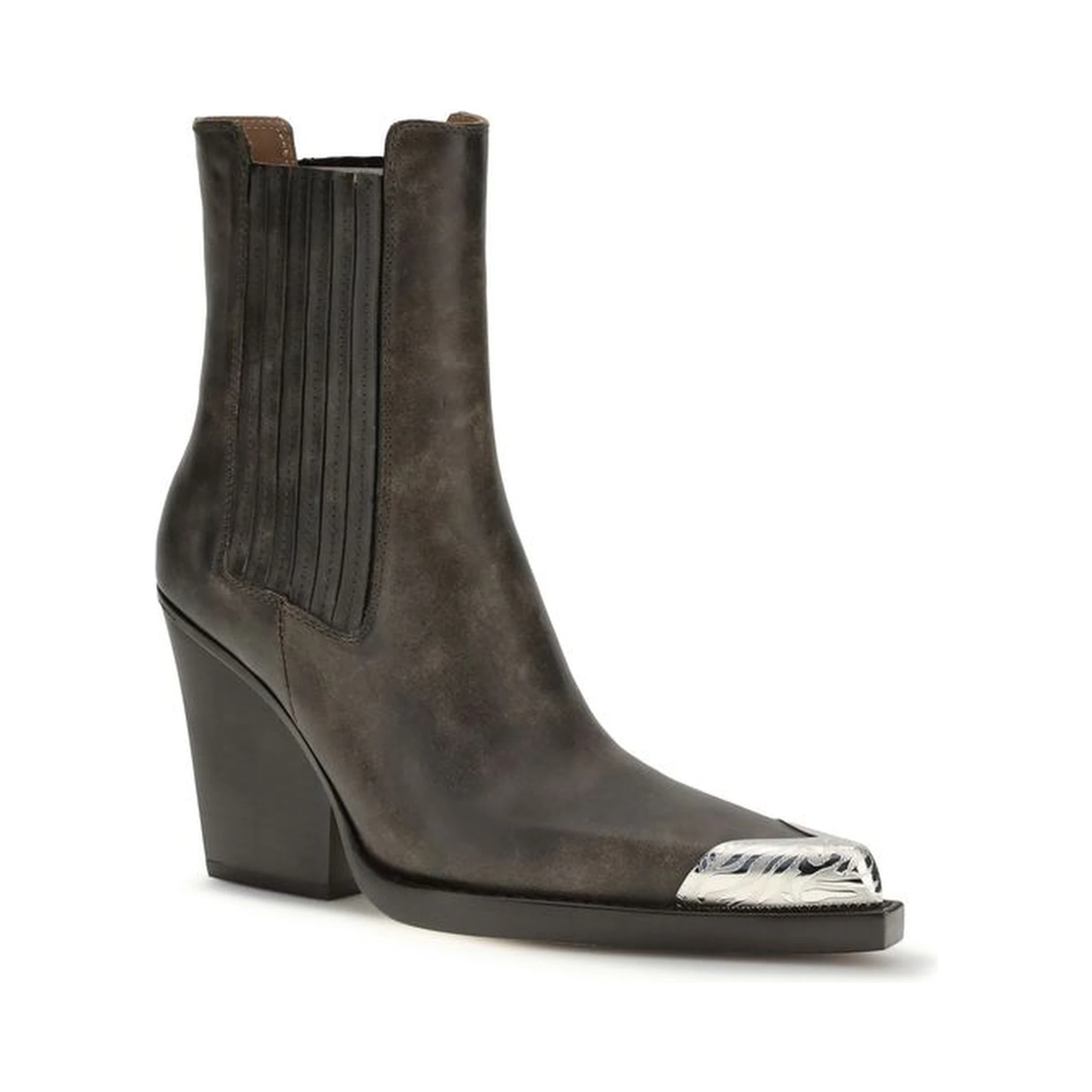 Black Leather Ankle Boots