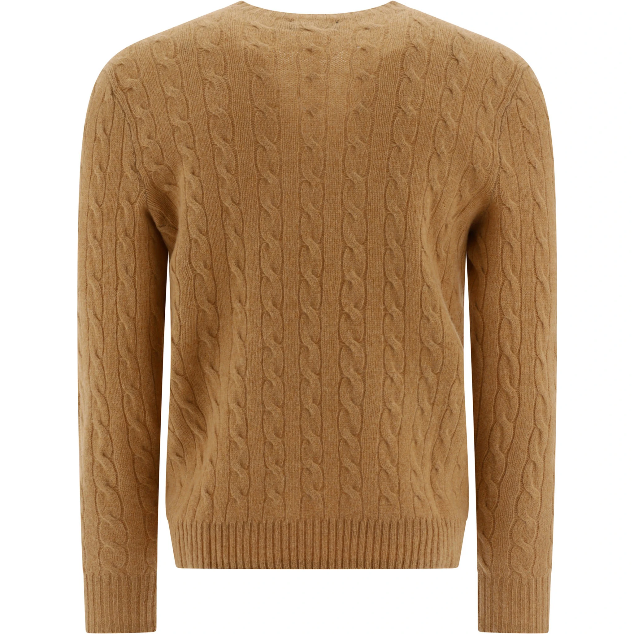 Wool and cashmere crewneck sweater with logo