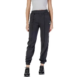 Black Polyester Joggers (Workout Pants)