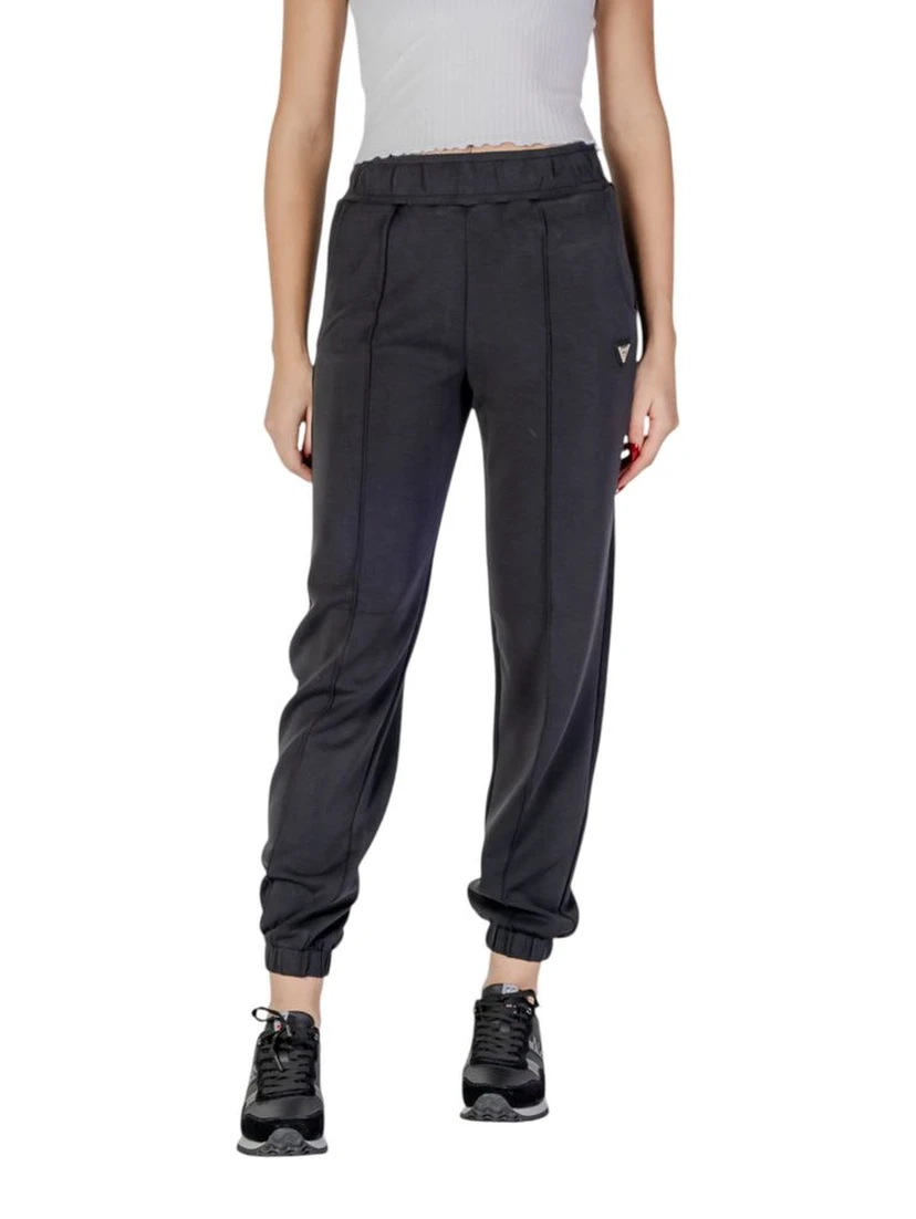Black Polyester Joggers (Workout Pants)