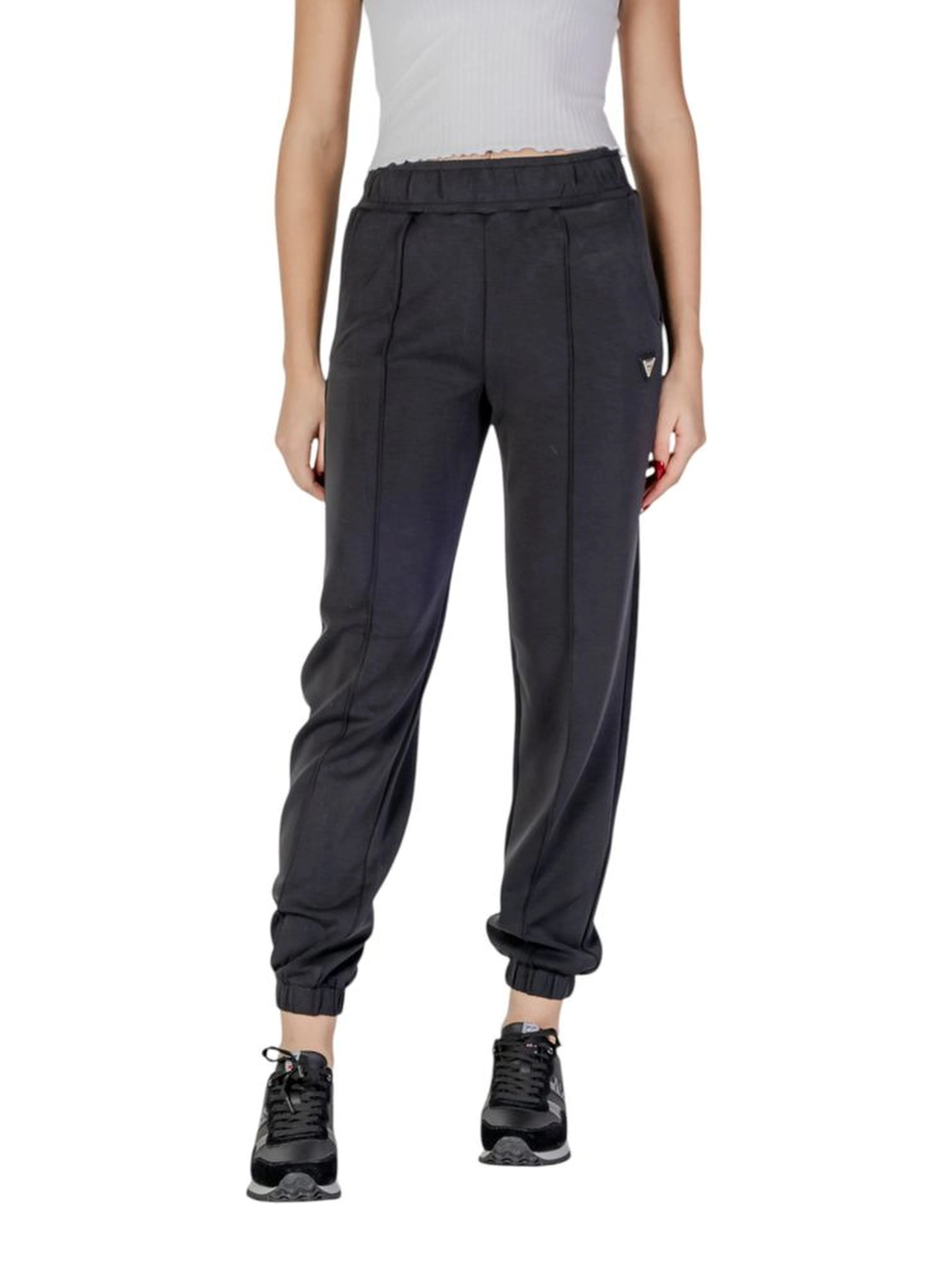 Black Polyester Joggers (Workout Pants)