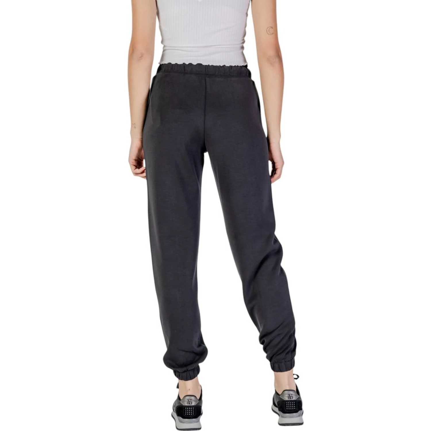 Black Polyester Joggers (Workout Pants)