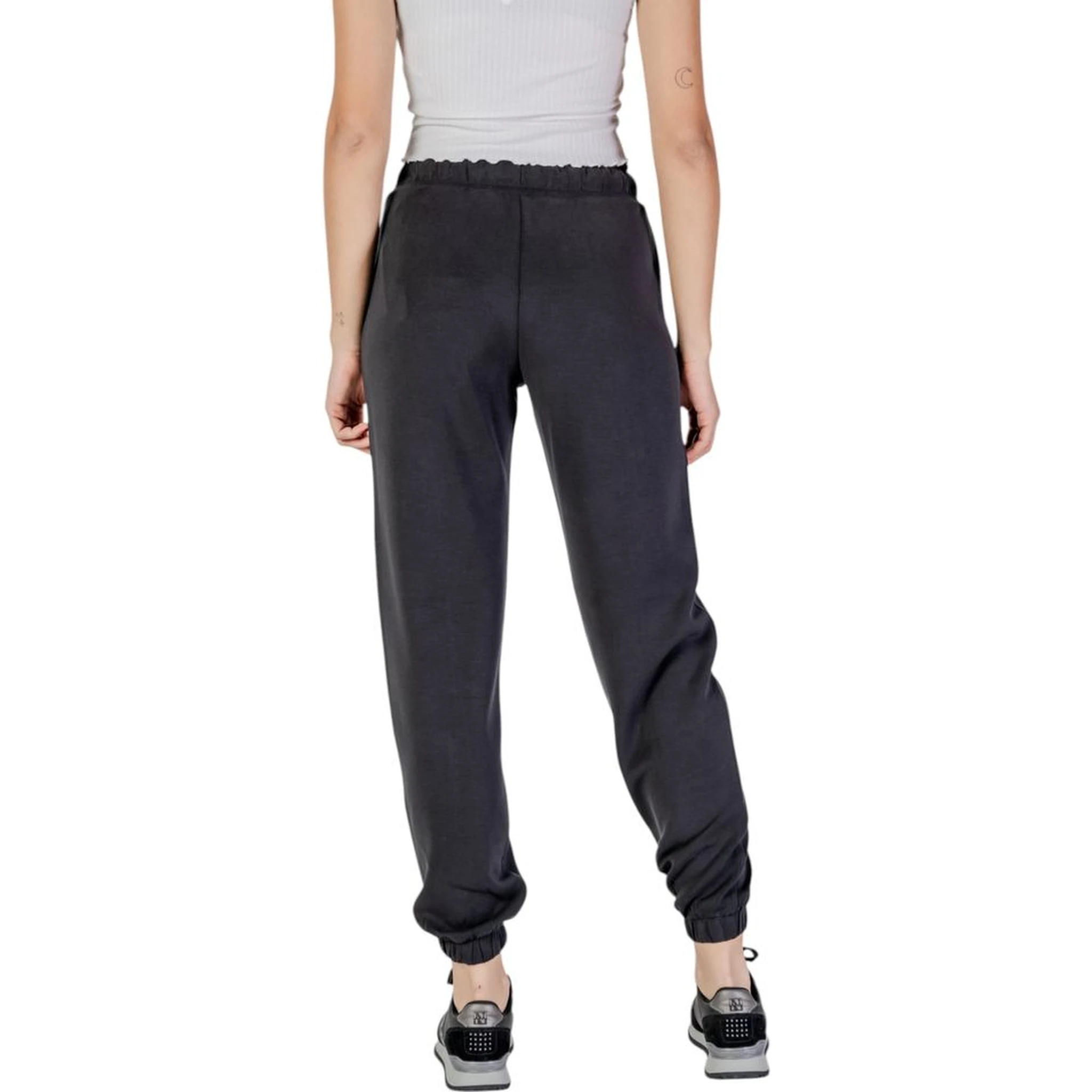 Black Polyester Joggers (Workout Pants)