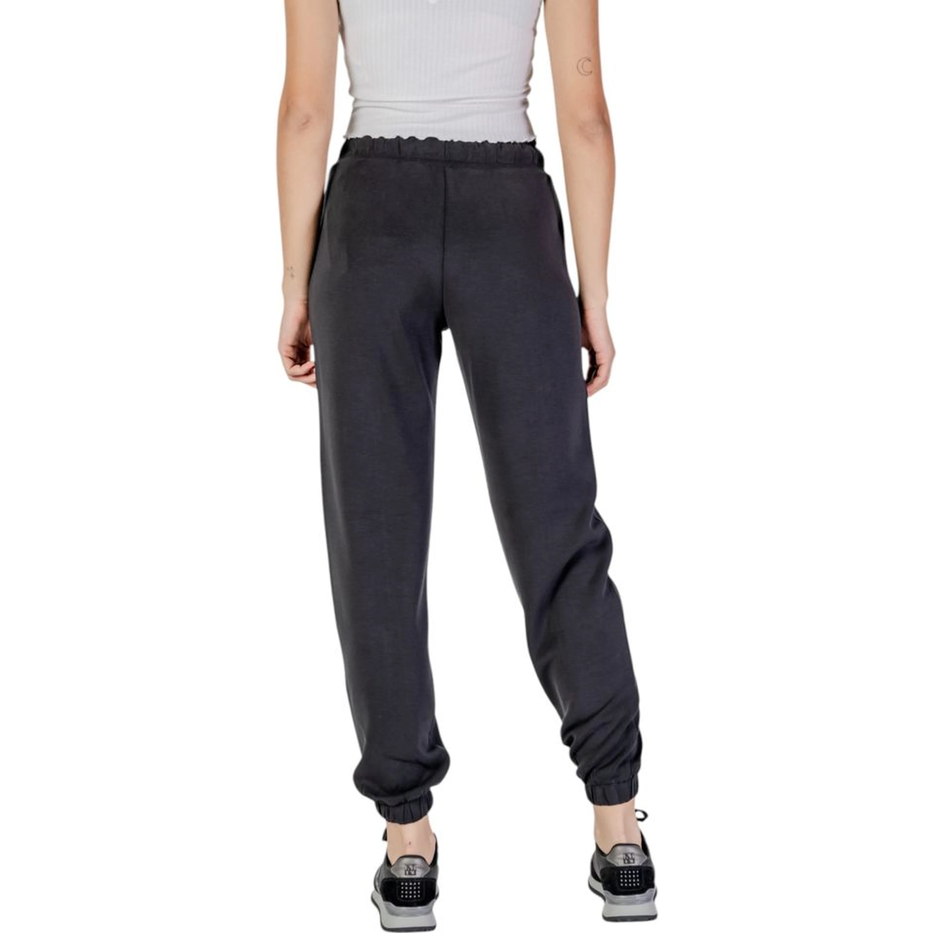 Black Polyester Joggers (Workout Pants)