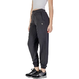 Black Polyester Joggers (Workout Pants)