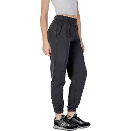 Black Polyester Joggers (Workout Pants)
