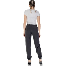 Black Polyester Joggers (Workout Pants)