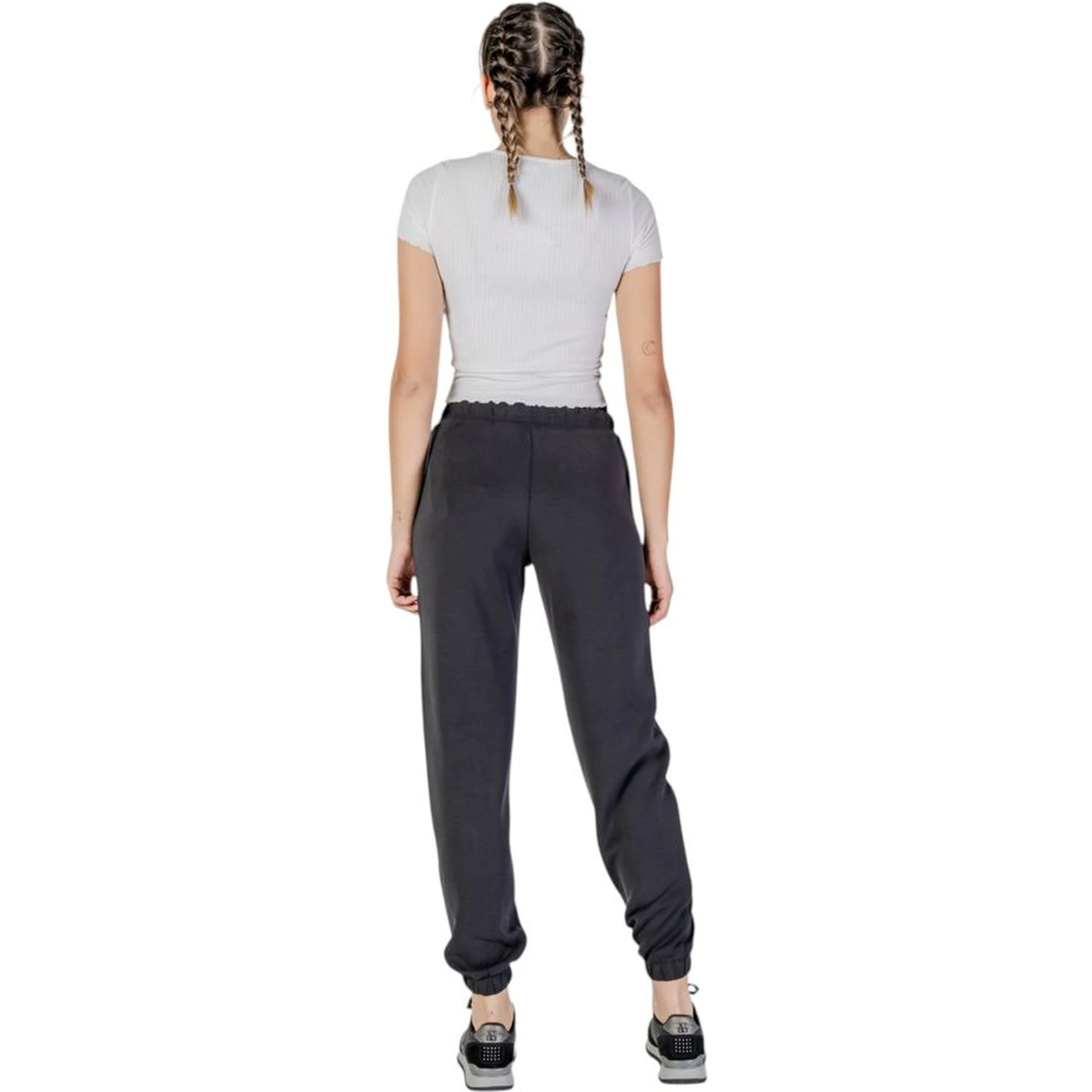 Black Polyester Joggers (Workout Pants)