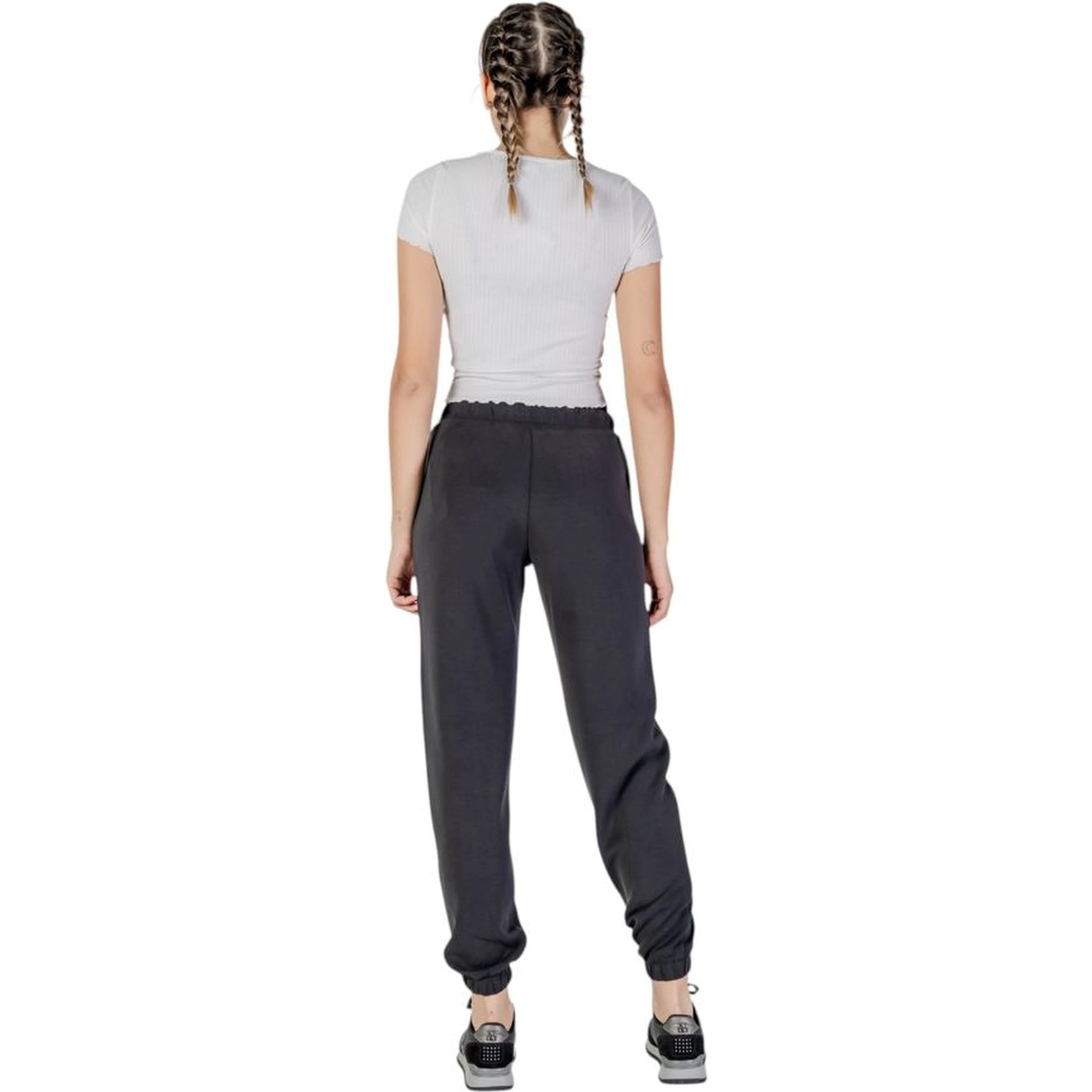 Black Polyester Joggers (Workout Pants)
