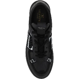 Black Leather VL7N Sneakers