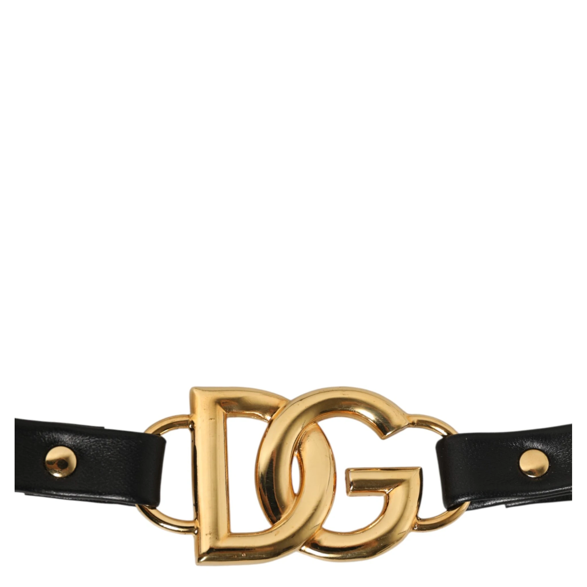 Black Leather Gold Chain Bag Accessory Shoulder Strap