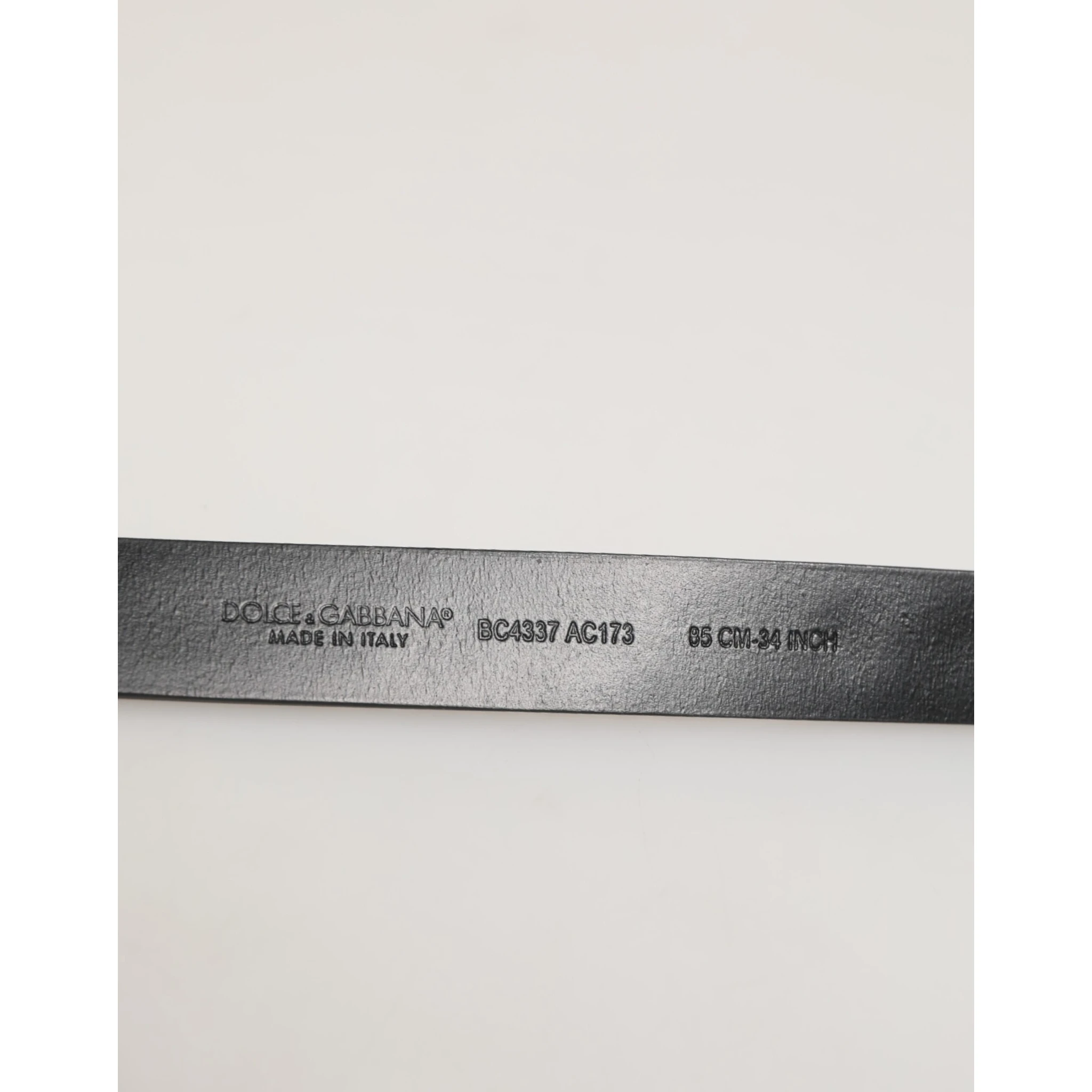 Black Leather Studded Silver-Tone Buckle Belt
