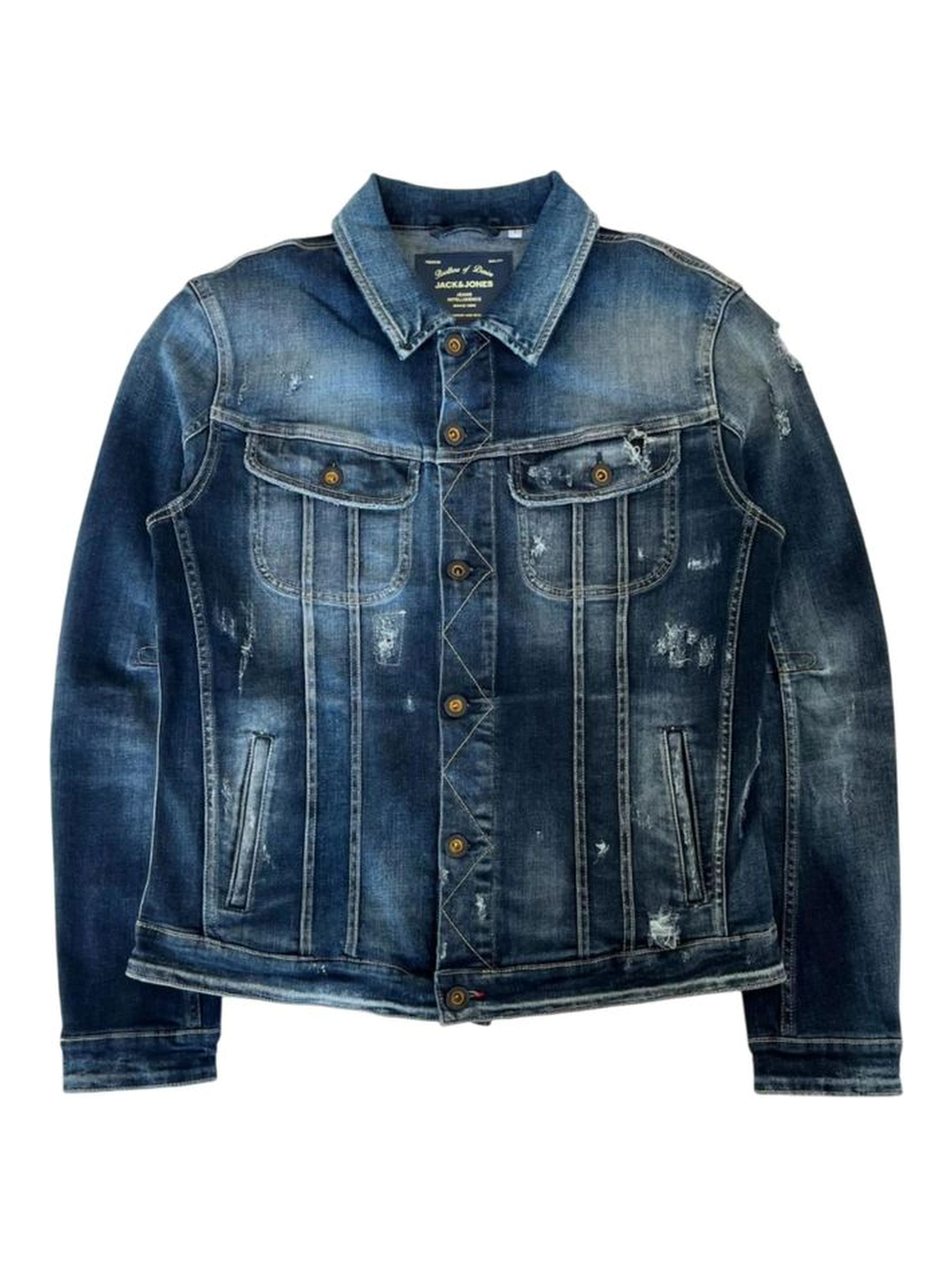 Blue Cotton Men's Denim Jacket
