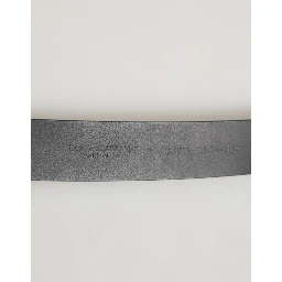 Black Leather Classic Metal Buckle Men Belt