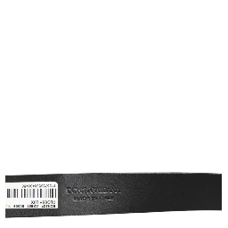 Brown Glossy Leather Classic Metal Buckle Belt