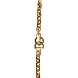 Black Leather Gold Chain Bag Accessory Shoulder Strap