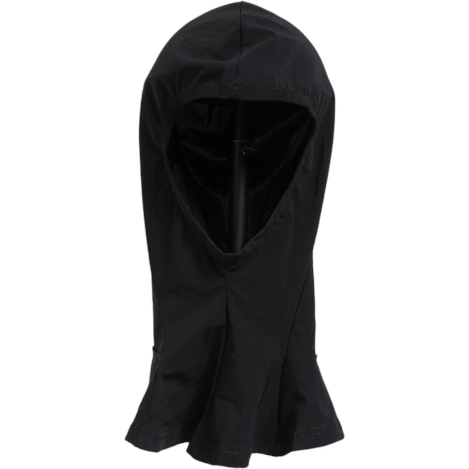 Black Nylon Elastane Balaclava Hood Face Cover Hat