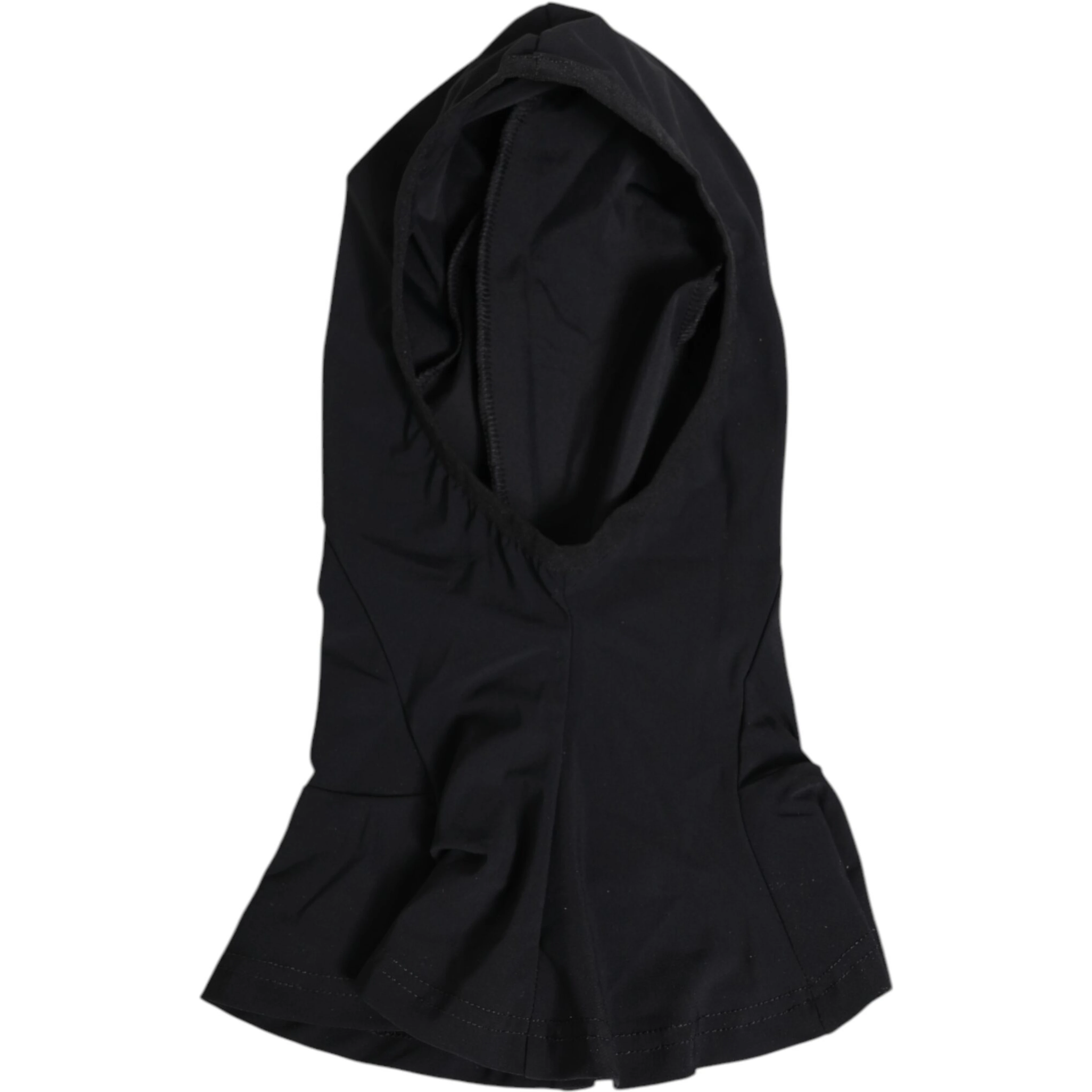 Black Nylon Elastane Balaclava Hood Face Cover Hat