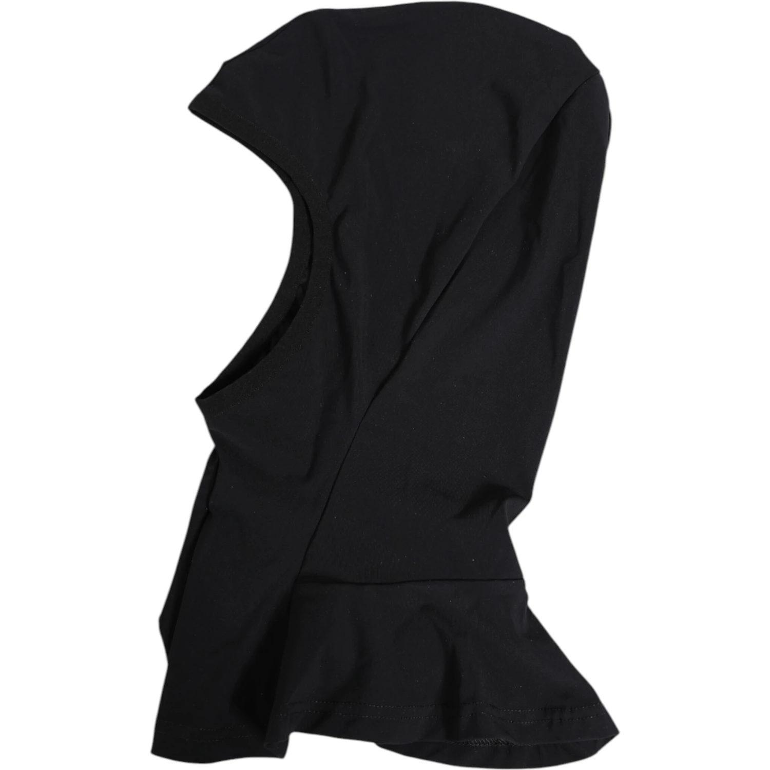 Black Nylon Elastane Balaclava Hood Face Cover Hat