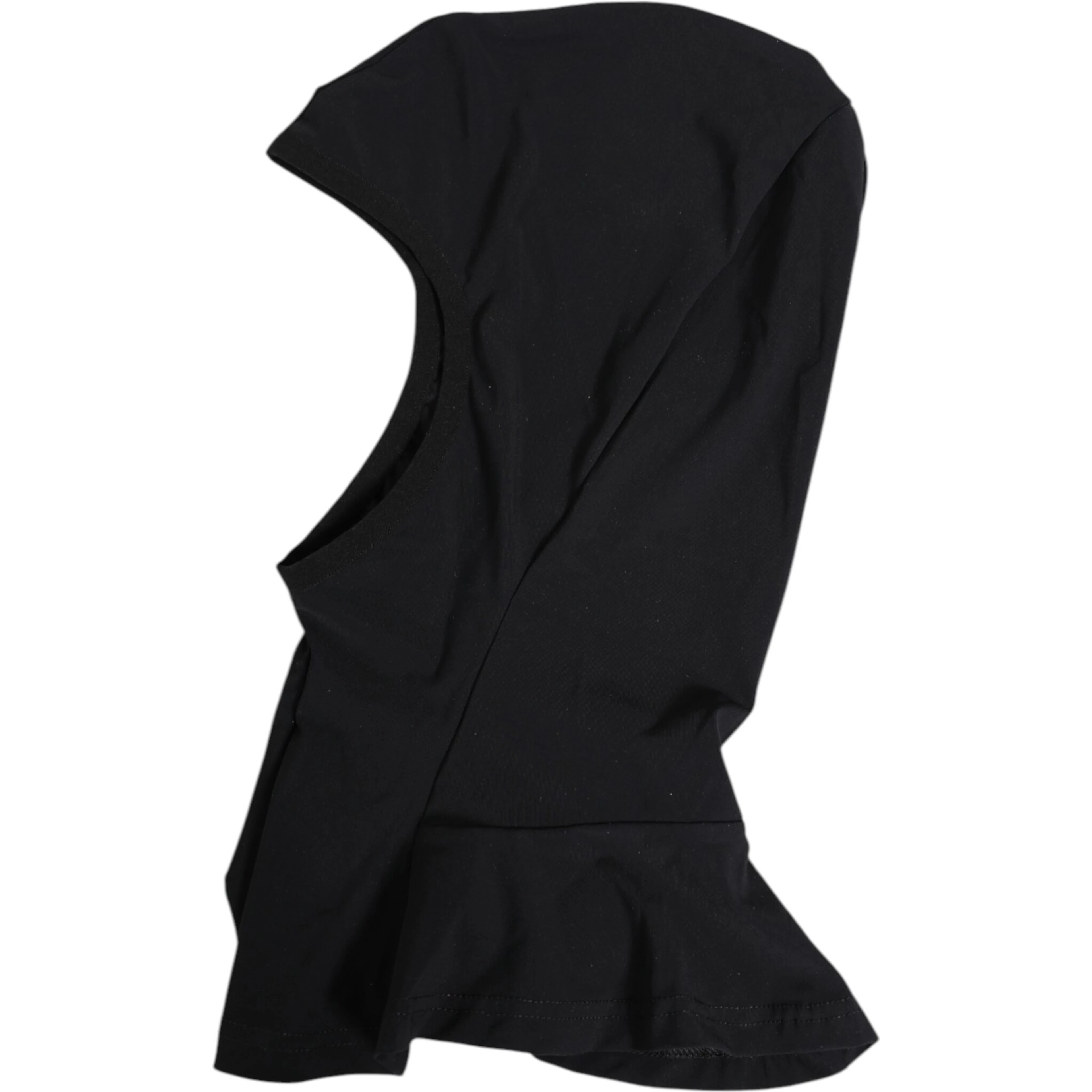 Black Nylon Elastane Balaclava Hood Face Cover Hat
