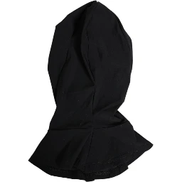Black Nylon Elastane Balaclava Hood Face Cover Hat