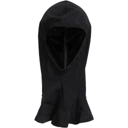 Black Nylon Elastane Balaclava Hood Face Cover Hat
