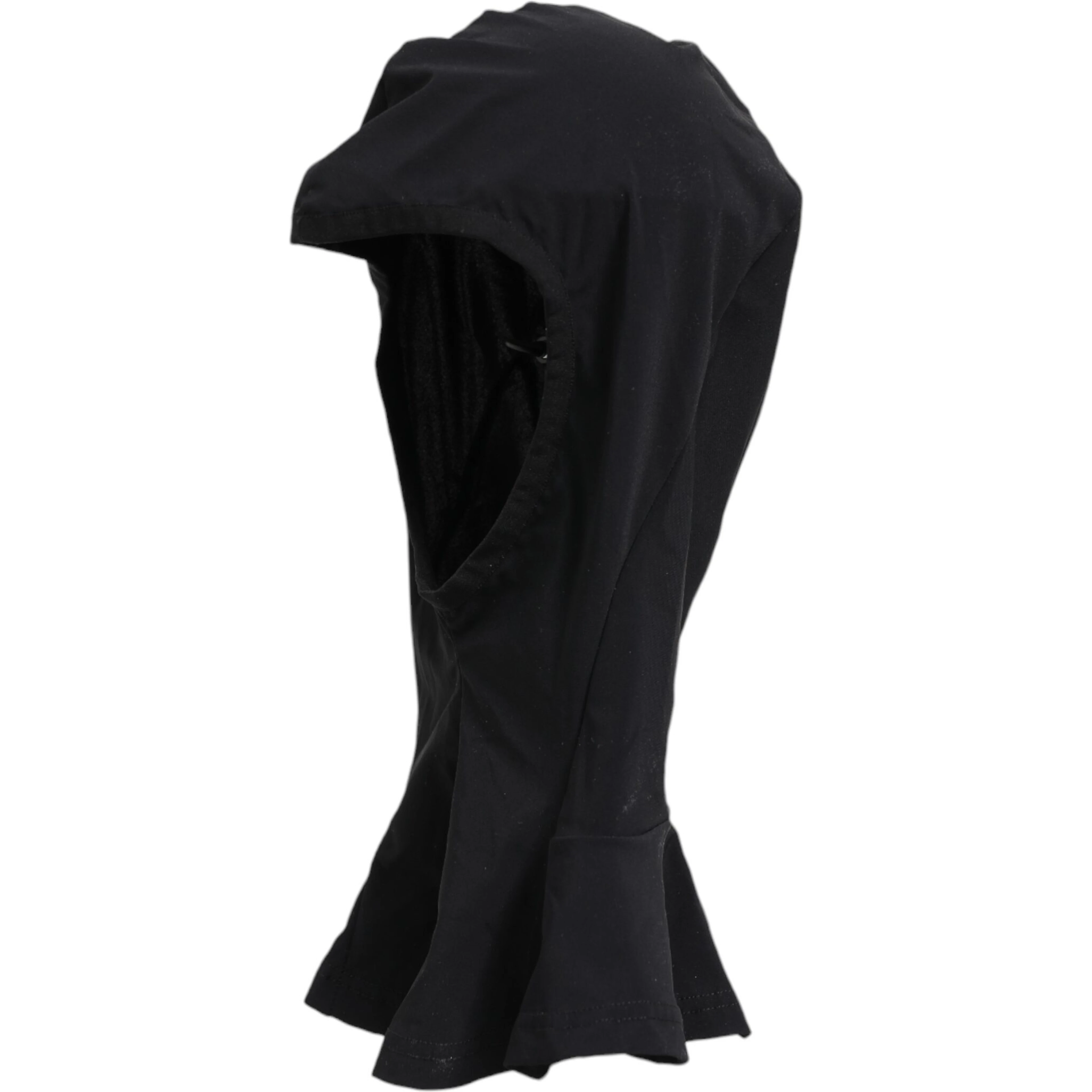 Black Nylon Elastane Balaclava Hood Face Cover Hat