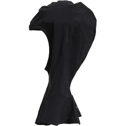 Black Nylon Elastane Balaclava Hood Face Cover Hat