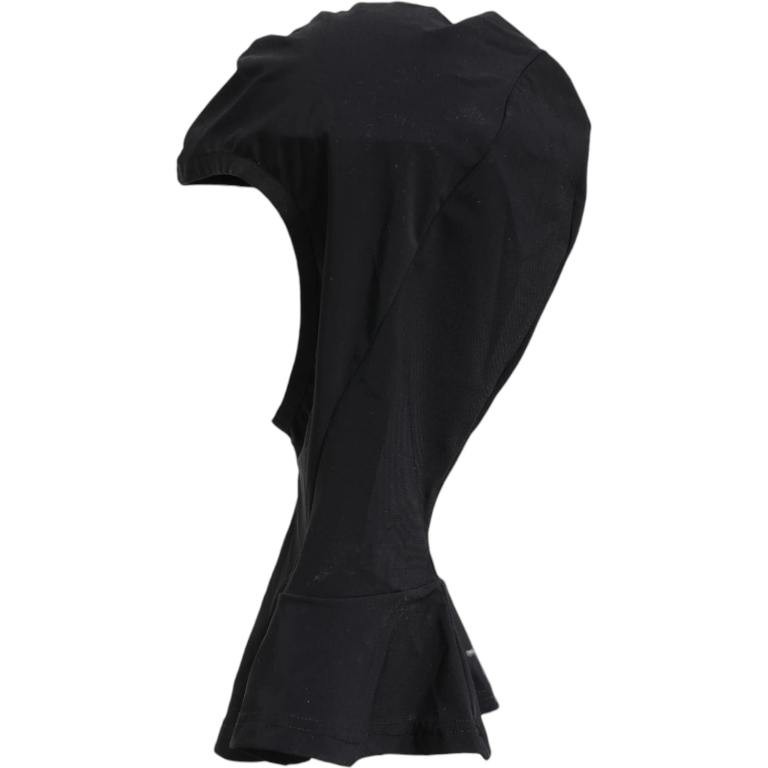 Black Nylon Elastane Balaclava Hood Face Cover Hat