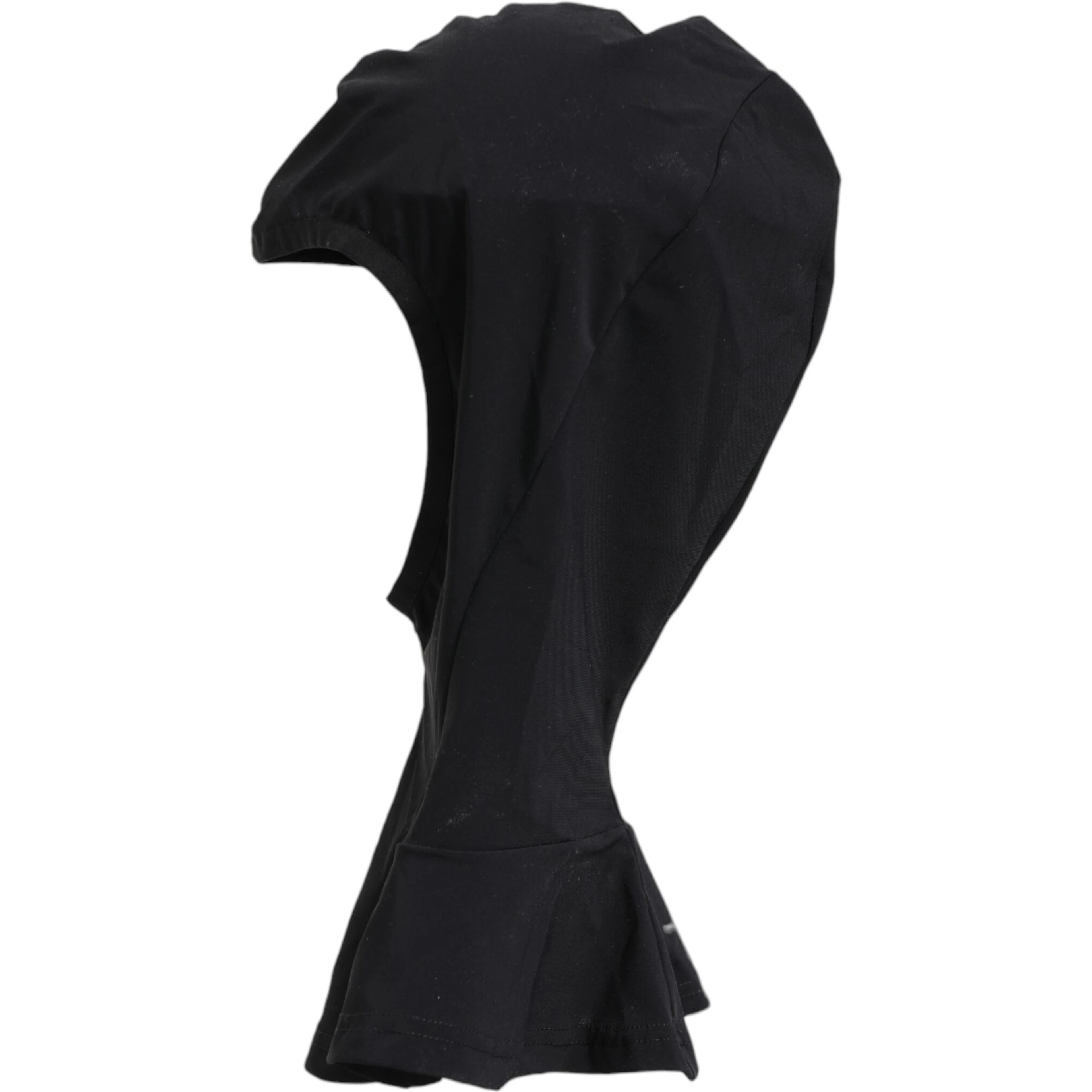 Black Nylon Elastane Balaclava Hood Face Cover Hat