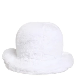 White Modacrylic Fur Bucket Men Capello Hat