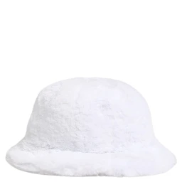 White Modacrylic Fur Bucket Men Capello Hat